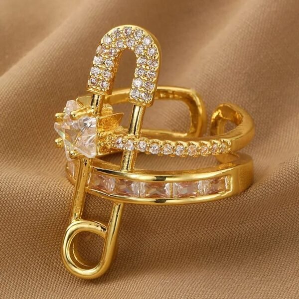 gold plated ring openable size